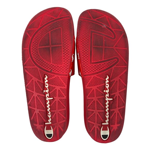 CHAMPION IPO Sandals  Men's Size 8  Camo Logo Slide  Red - Picture 12 of 12